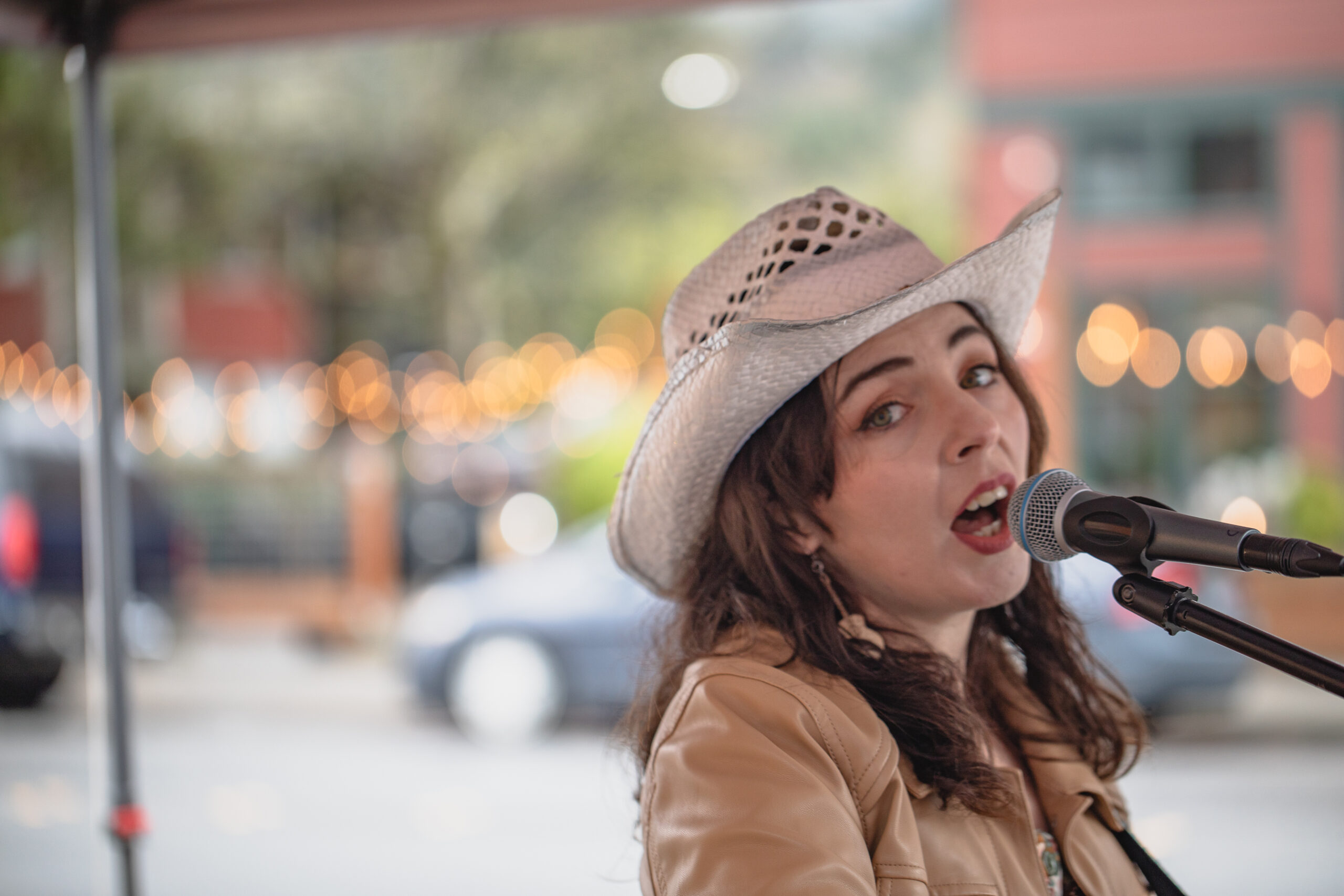 Outdoor performer at community events